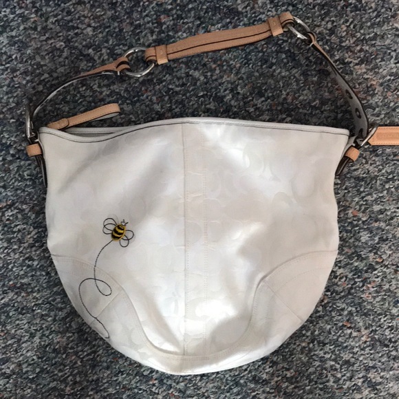 Coach Handbags - White Coach purse